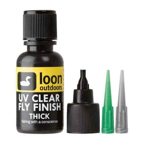 NEW LOON OUTDOORS UV CLEAR FLY FINISH THICK UV CURING FLY TYING RESIN 1/2 OUNCE