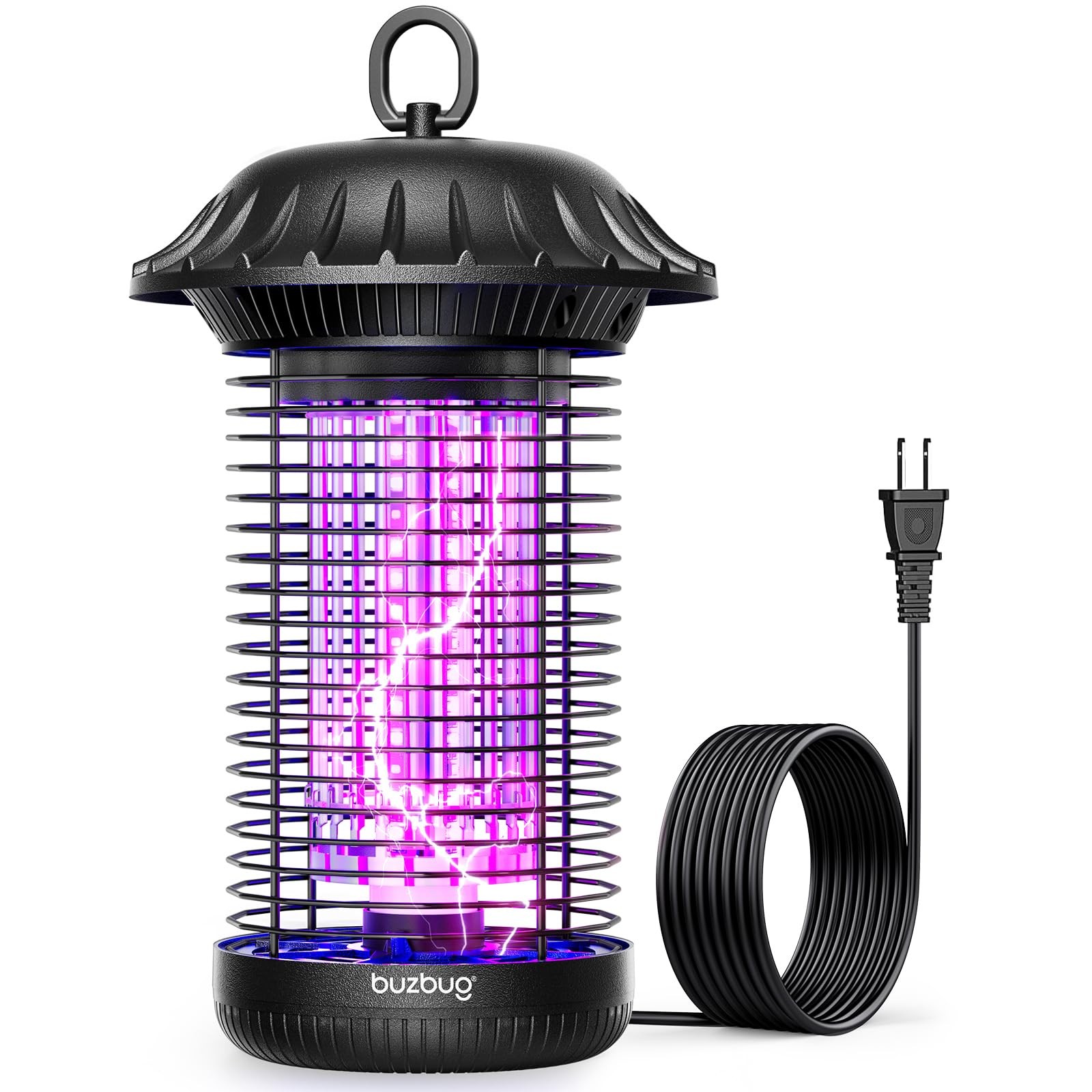 Buzbug LED Bug Zapper Indoor Outdoor, Up to 50,000 Hours Lifespan Lamps, 6.5 ...