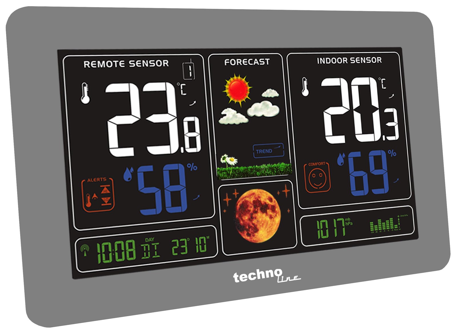 WS6469 wireless weather station, expandable up to 3 outdoor sensors