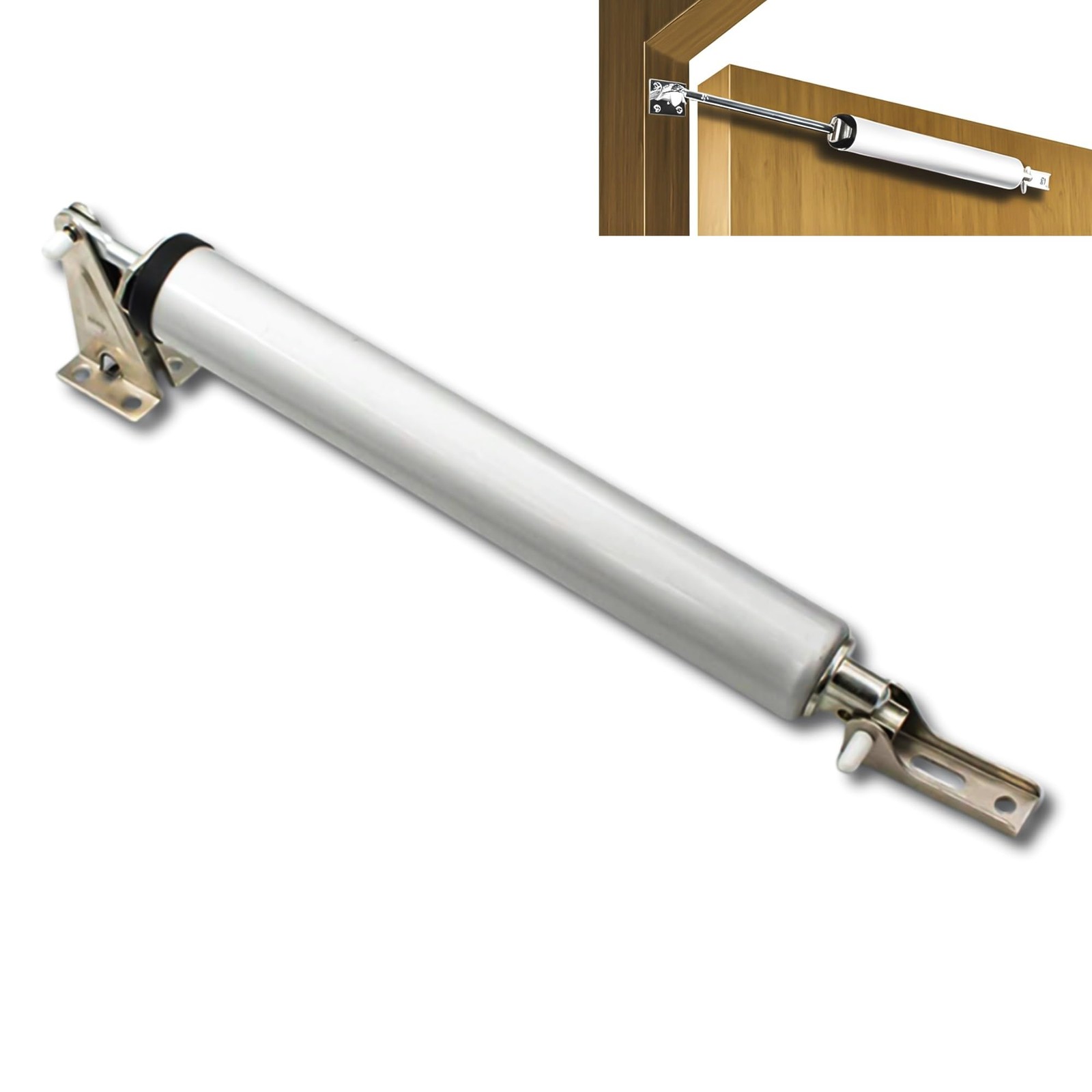 Heavy Duty Screen Storm Door Closer Kit Adjustable Spring Door Closing Arm