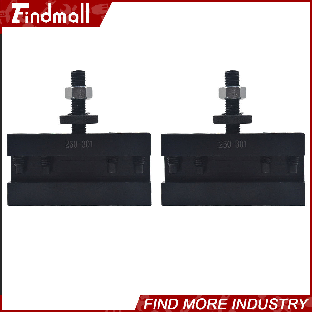 Findmall 2PCS CXA #1 Quick Change 250-301 Tool Post Turning & Facing Holder