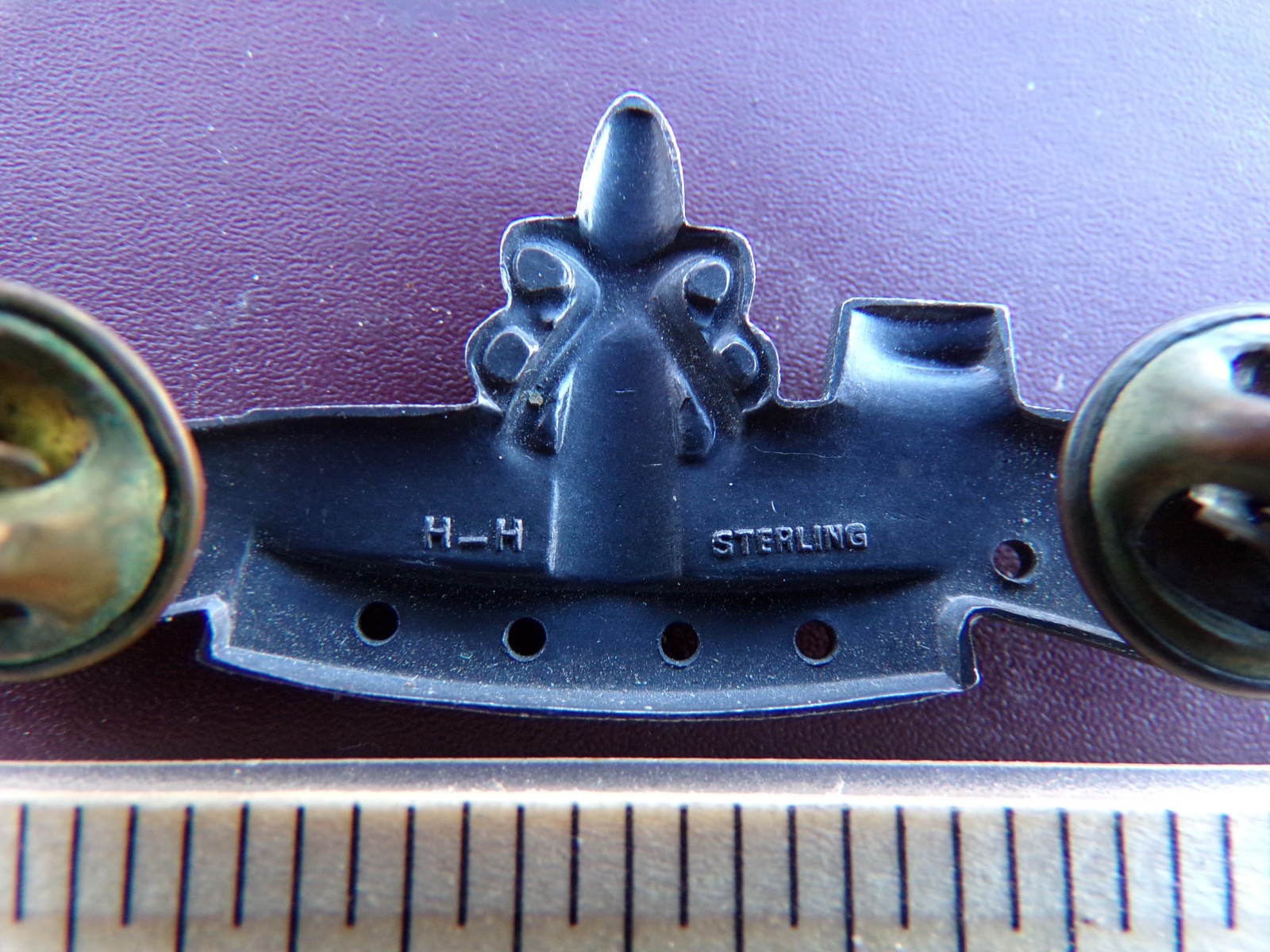 US Navy Submarine Deterrent Patrol SSBN Nuclear Badge Boomer Pin USN Sterling