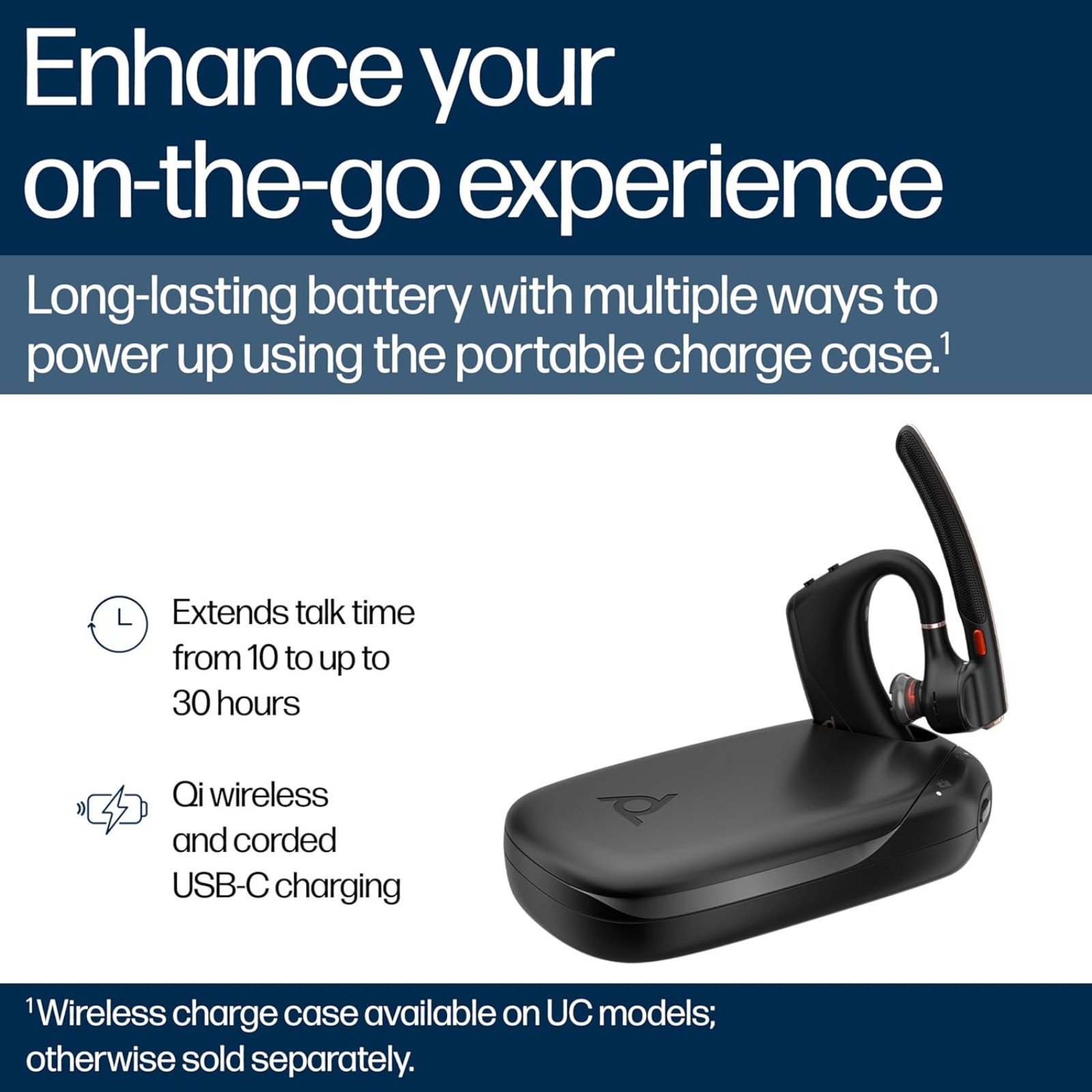 Poly Voyager Legend 50-M Bluetooth Wireless Headset Microsoft Teams Certified