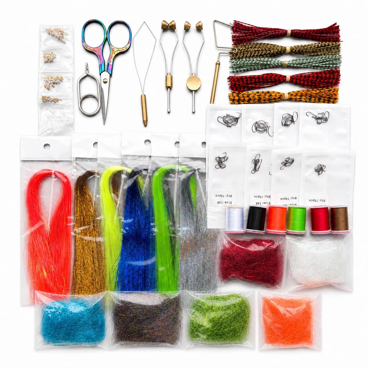 BRAIRIA Fly Tying Kit – Complete Starter Set with Tools & Materials, Fly Fish...