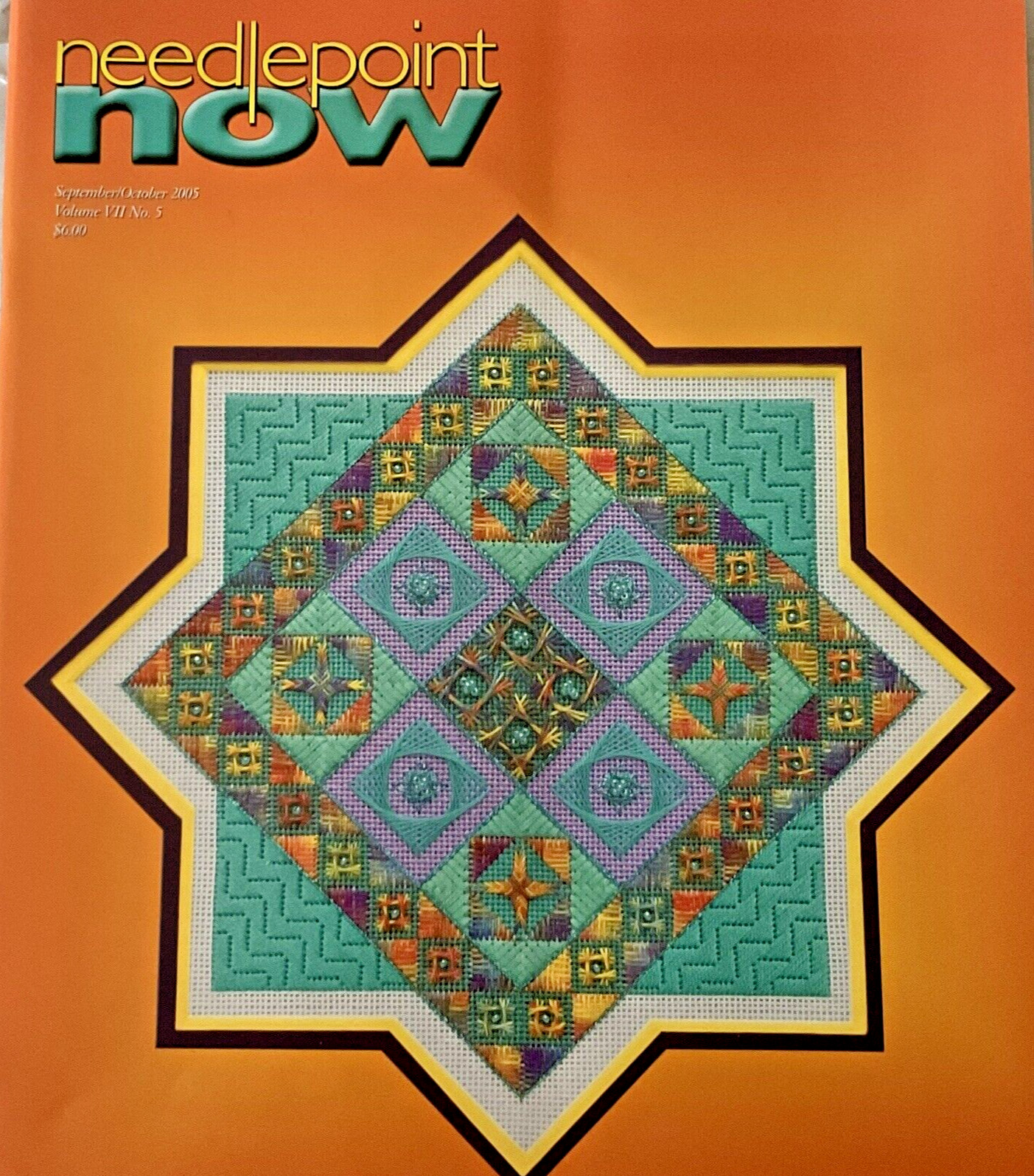 Needlepoint Now Magazine Back Issue Sept Oct 2005 Vol VII Number 5 Great Charts