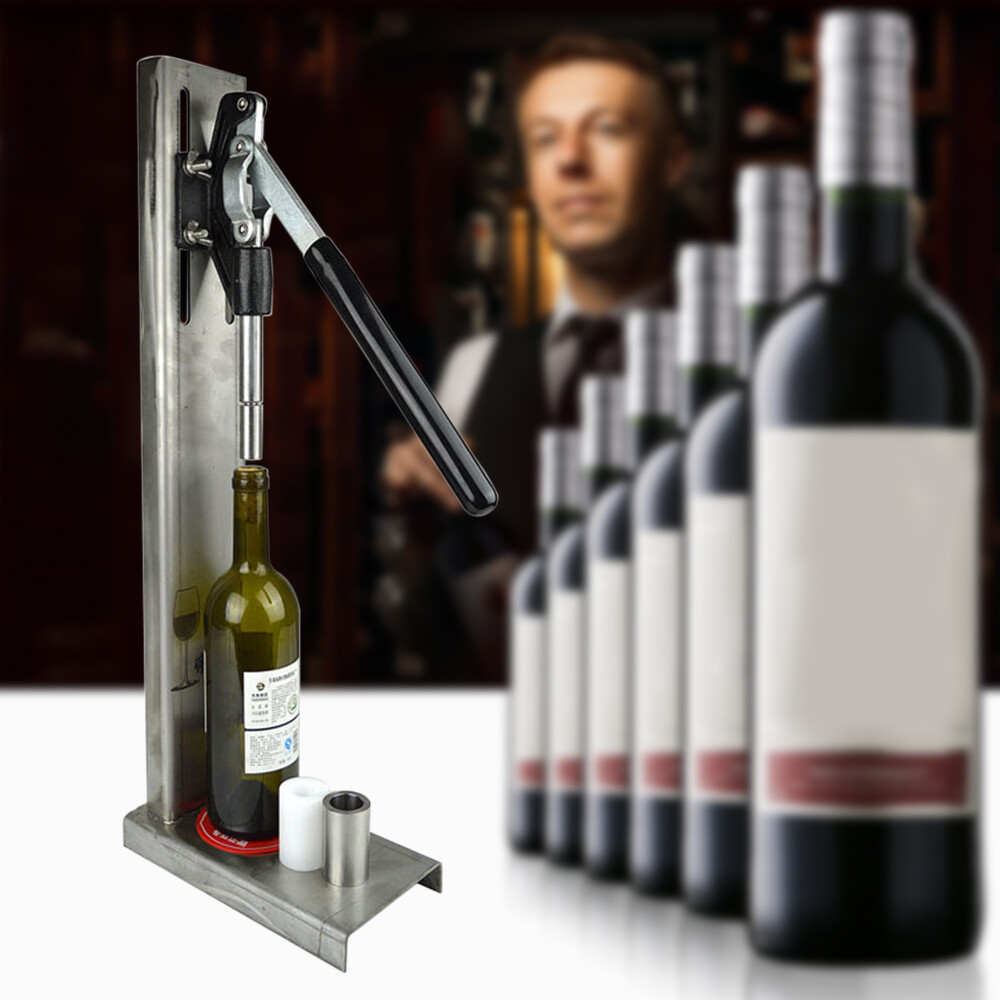 Manual Pressure Corker Cork Wine Bottle Corking Inserting Stopper Tool 2 POM