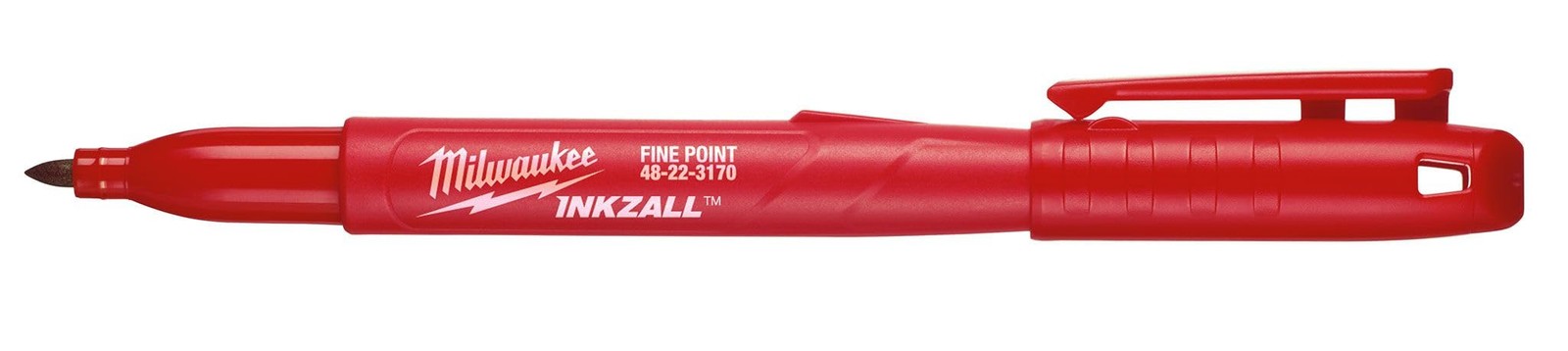 Milwaukee 48-22-3170 INKZALL Red Fine Point Markers, 1 Count (Pack of 1),