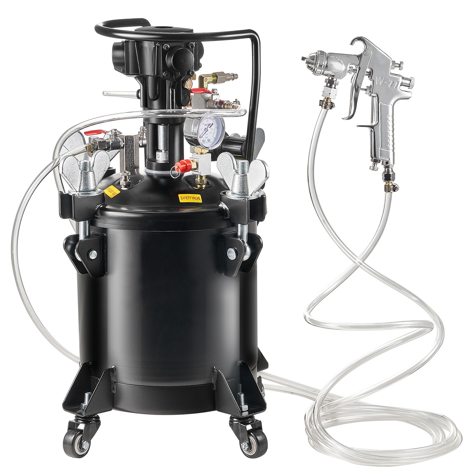 Spray Paint Pressure Pot Tank 10 L/2.5 gal Fully Automatic Stirring 70 psi