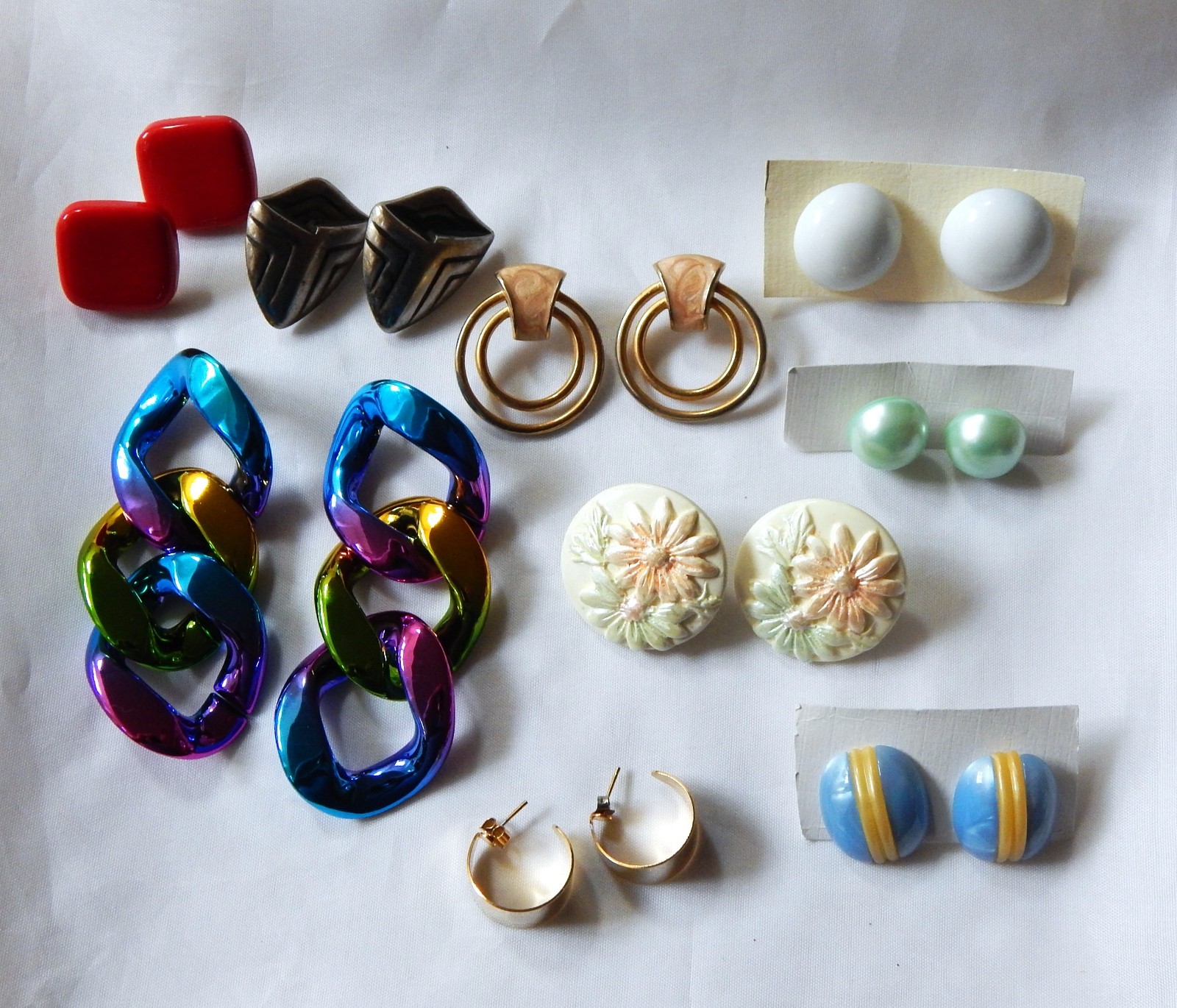 Vintage Lot of 9 Post Earrings