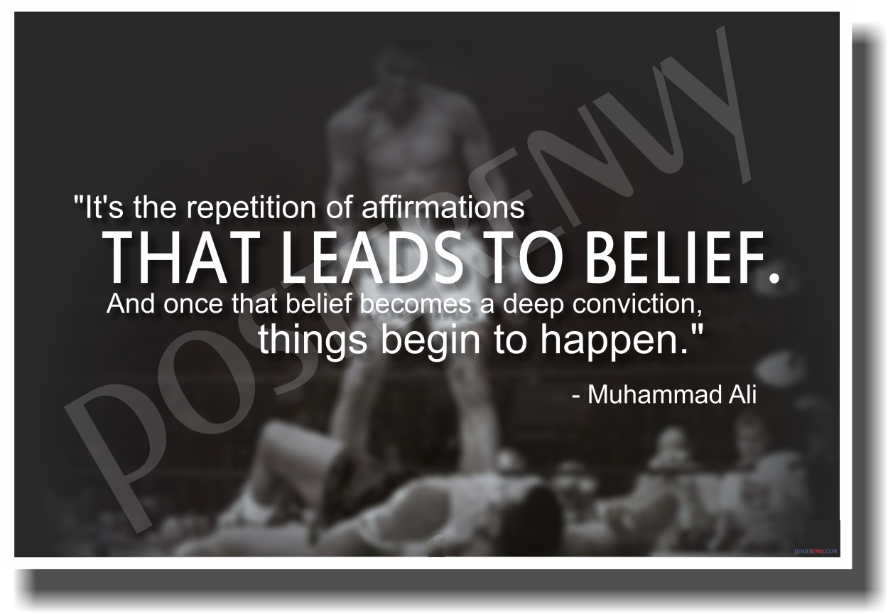 Its the Repetition of Affirmations 2 - NEW Classroom Motivational Poster