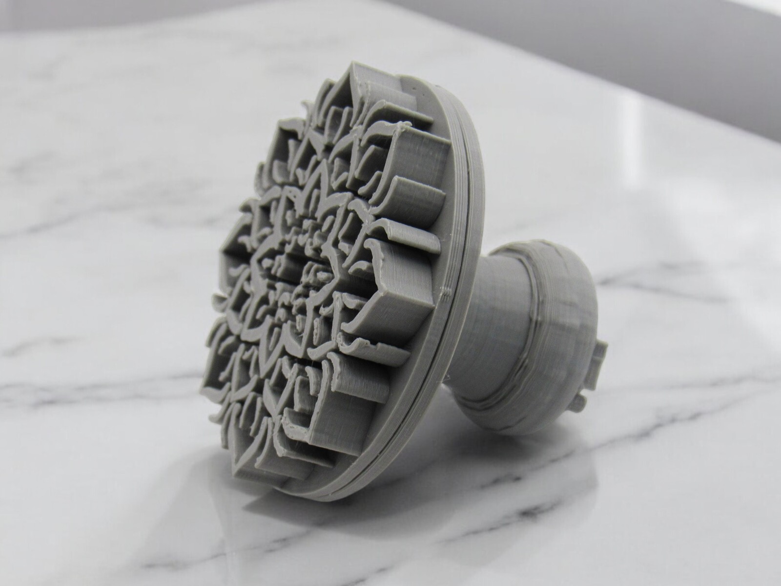 Mandala Clay Pottery Texture Stamp Accent Design 2