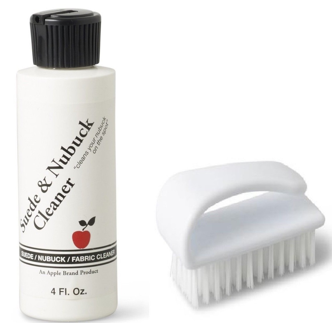 Apple Brand Suede & Nubuck/Fabric Cleaner 4 oz. w/  free brush