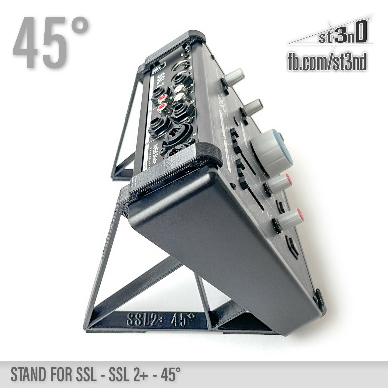 STAND for Solid State Logic SSL 2+ - Sound Card - 45°