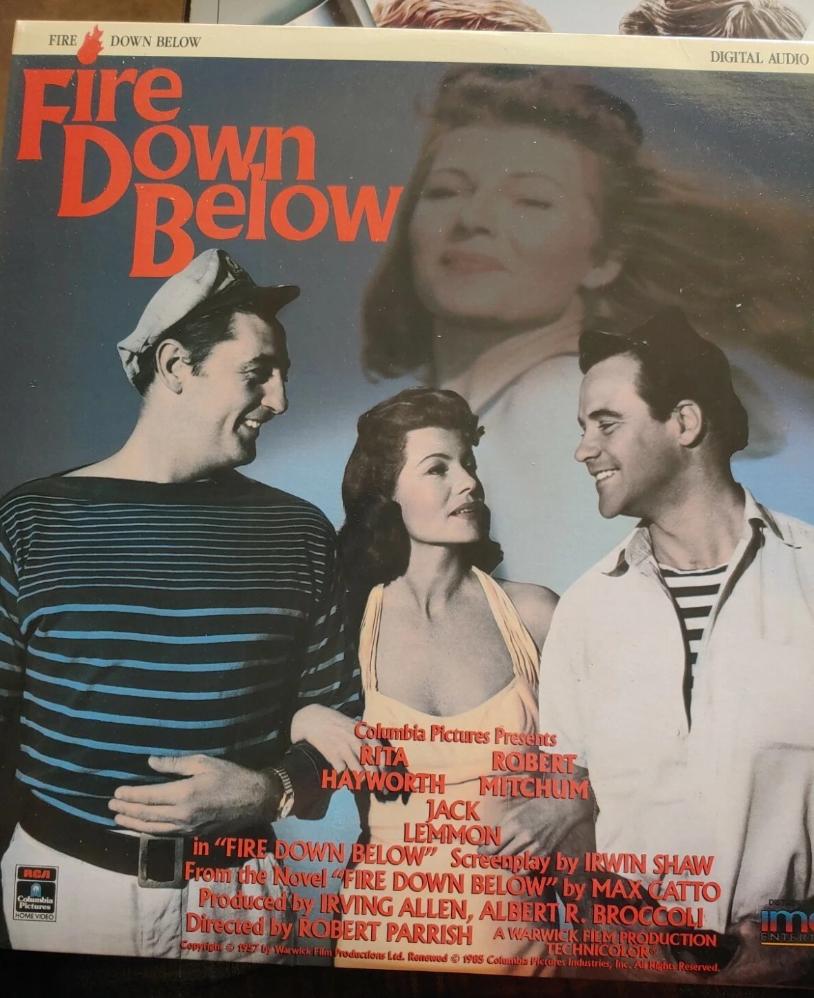 The Fire Down Below Robert Mitchum laserdisc Very Good Condition