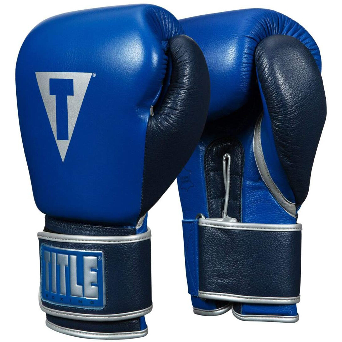 Title Boxing Royalty Leather Bag Gloves - Royal/Navy