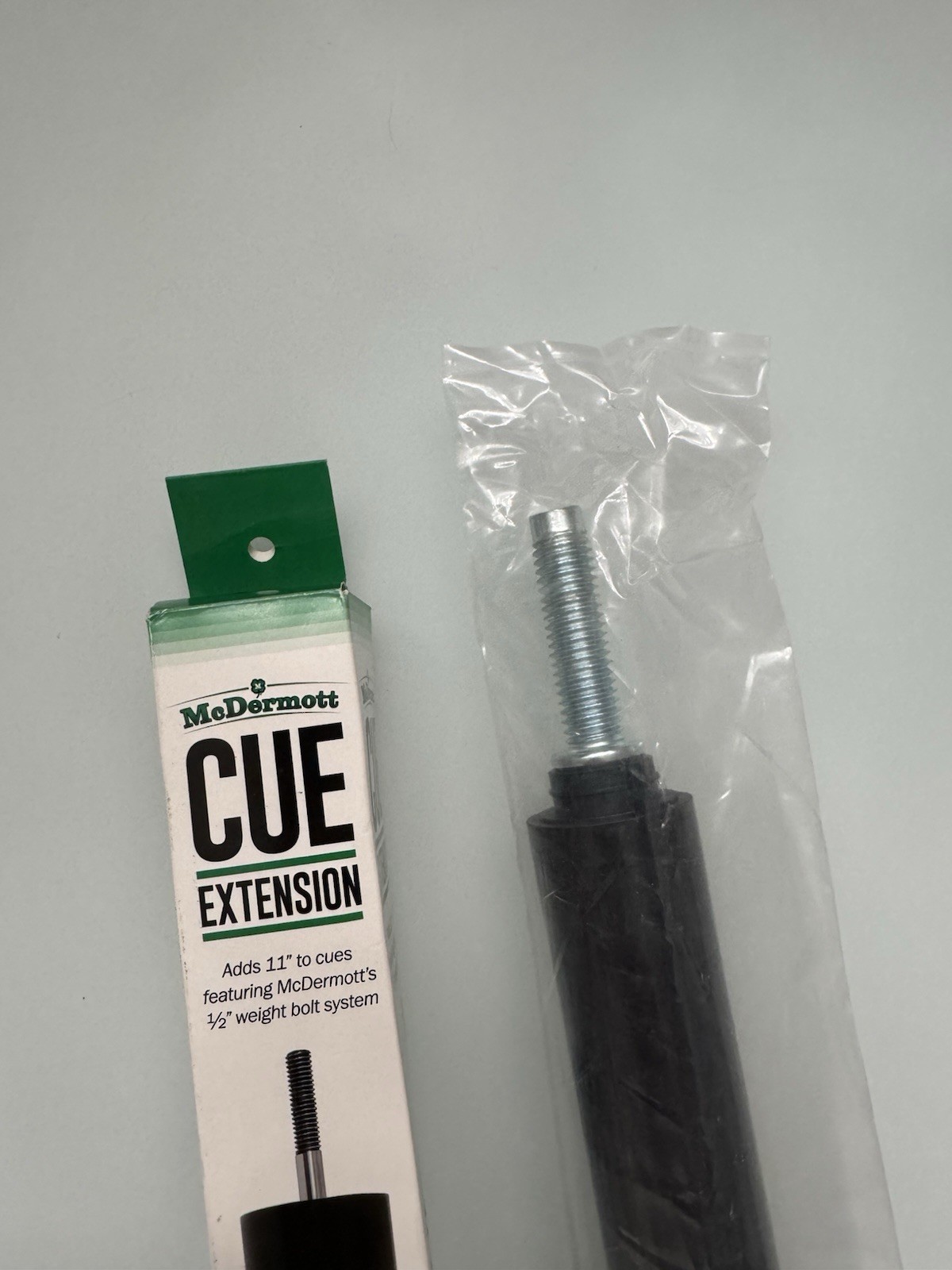 McDermott 11" Billiard Pool Cue Extension - WITH EXTRA WEIGHTS!!