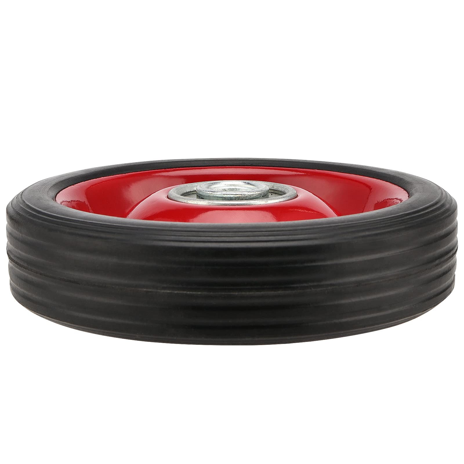 4 PCS 5 x 1.2 Inch Solid Rubber Tire Flat Free Solid Rubber Wheels Hand Truck...