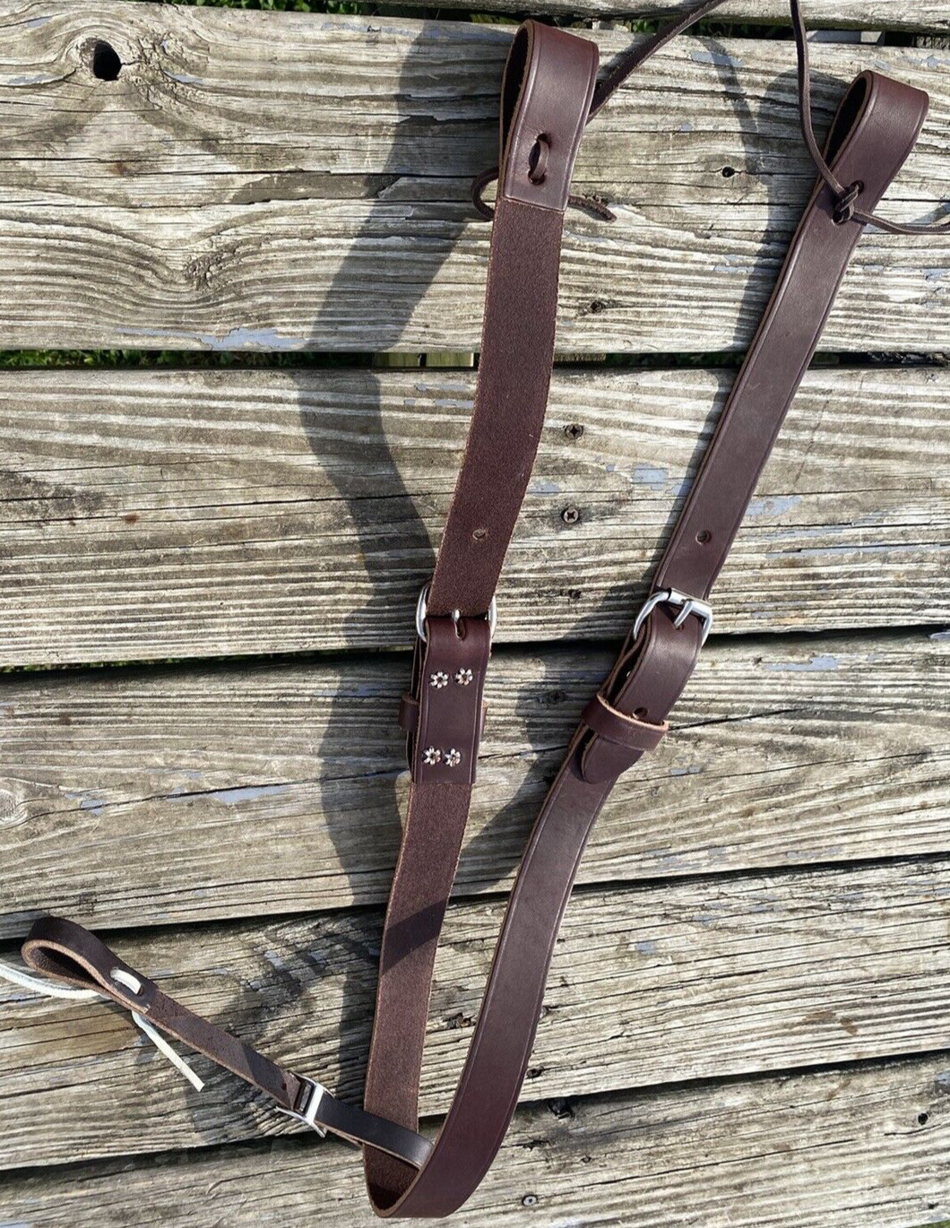 Pony size walnut brown leather complete rear cinch US made NWOT
