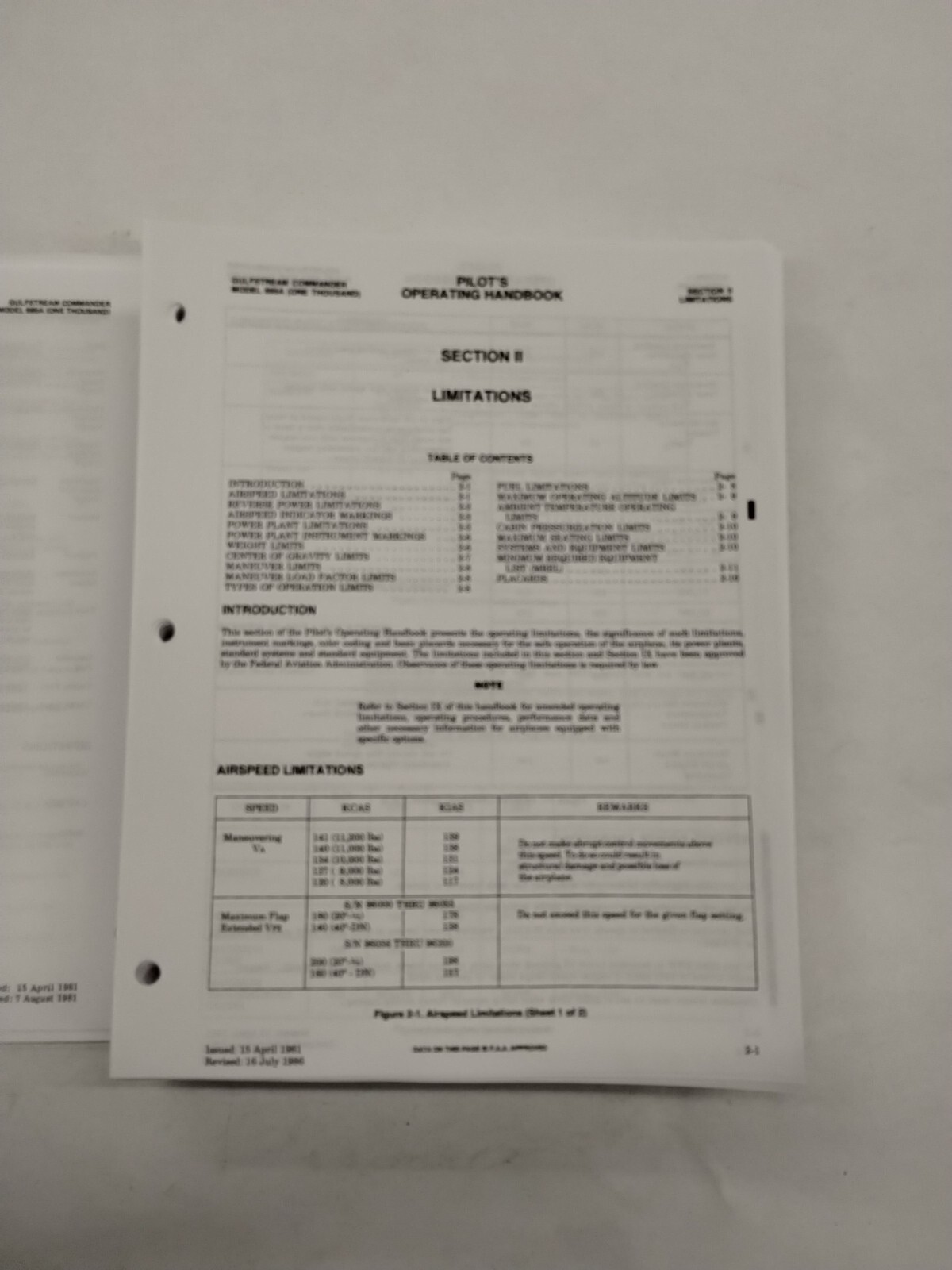 Aero Commander Jetprop Model 695A (1000) Pilots Operating Handbook & Supplements