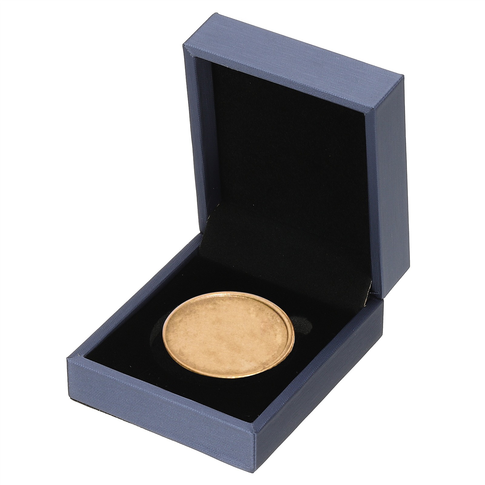 Coin Display Box Coin Presentation Display Box Square Fit 50mm Coin Blue
