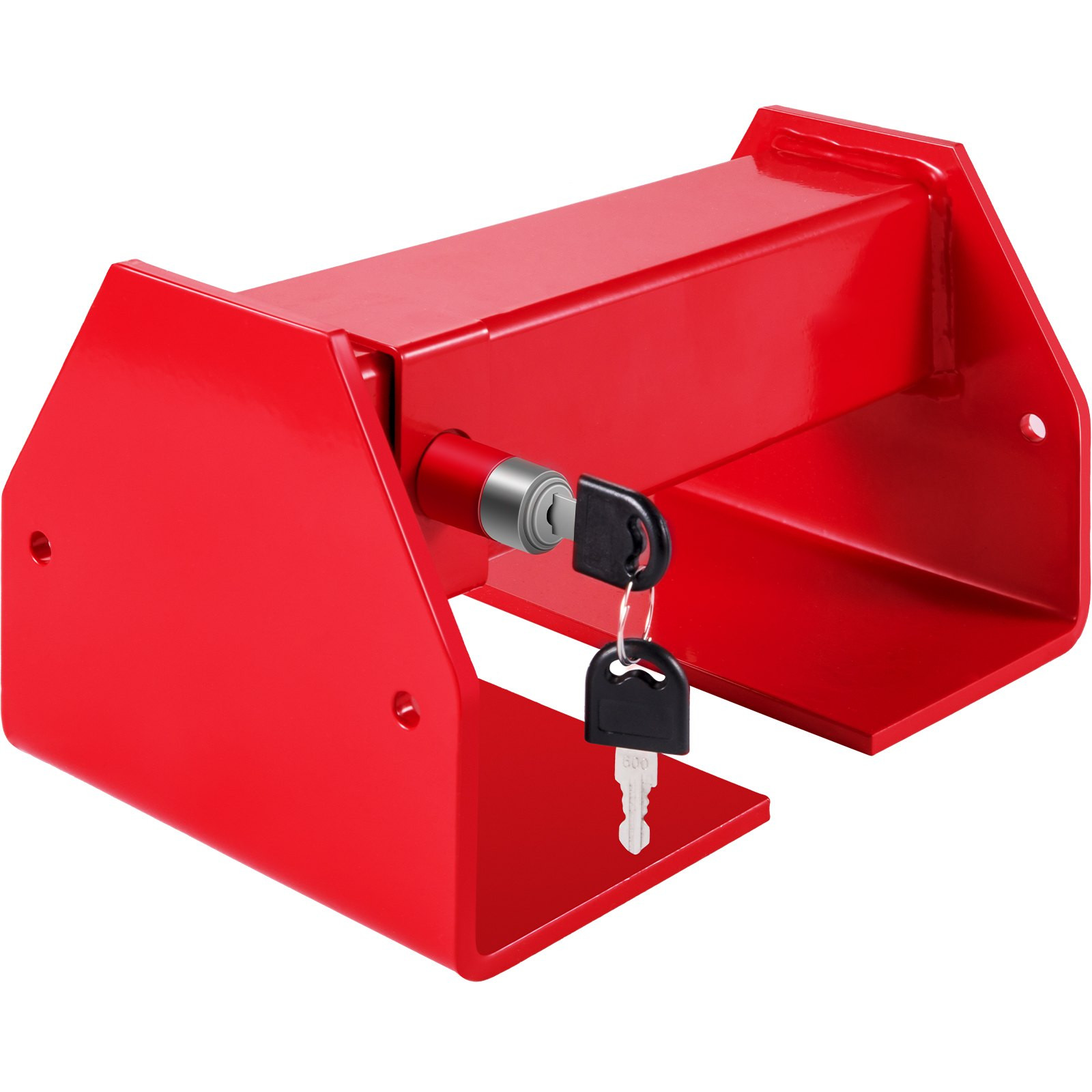 Cargo Container Lock 9.84"-17.32" Semi Truck Door Lock with Keys Red Heavy Duty