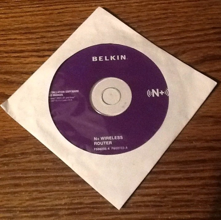 Belkin N+ Wireless Router PC Installation Software and Manual F5D8235-4 PM00733A