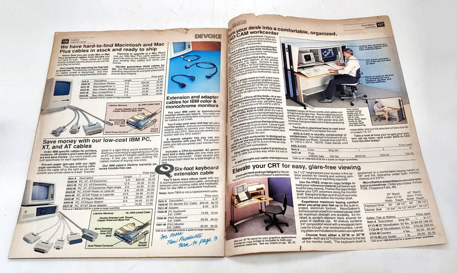 Summer 1988 Devoke Computer Support Products Catalog