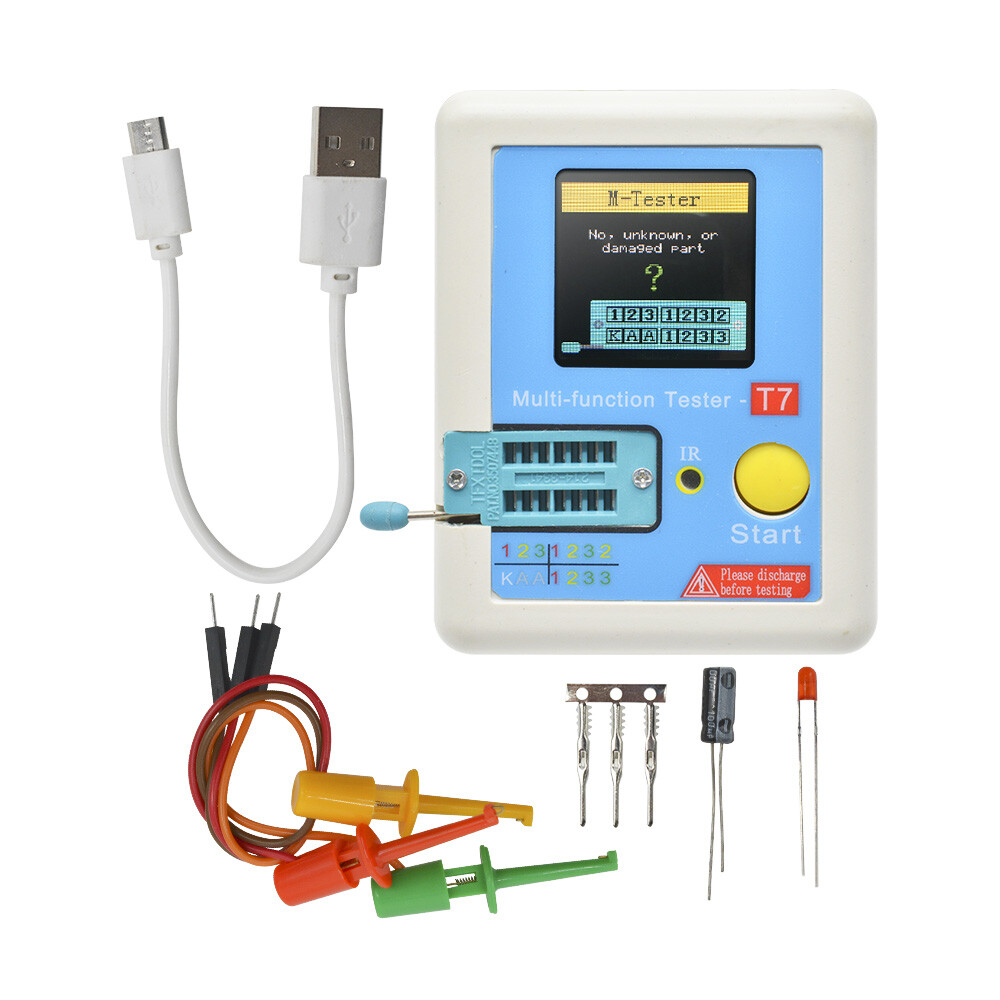 LCR-T7 Transistor Meter Multi Function Electronic Component TFT Decoder Tester