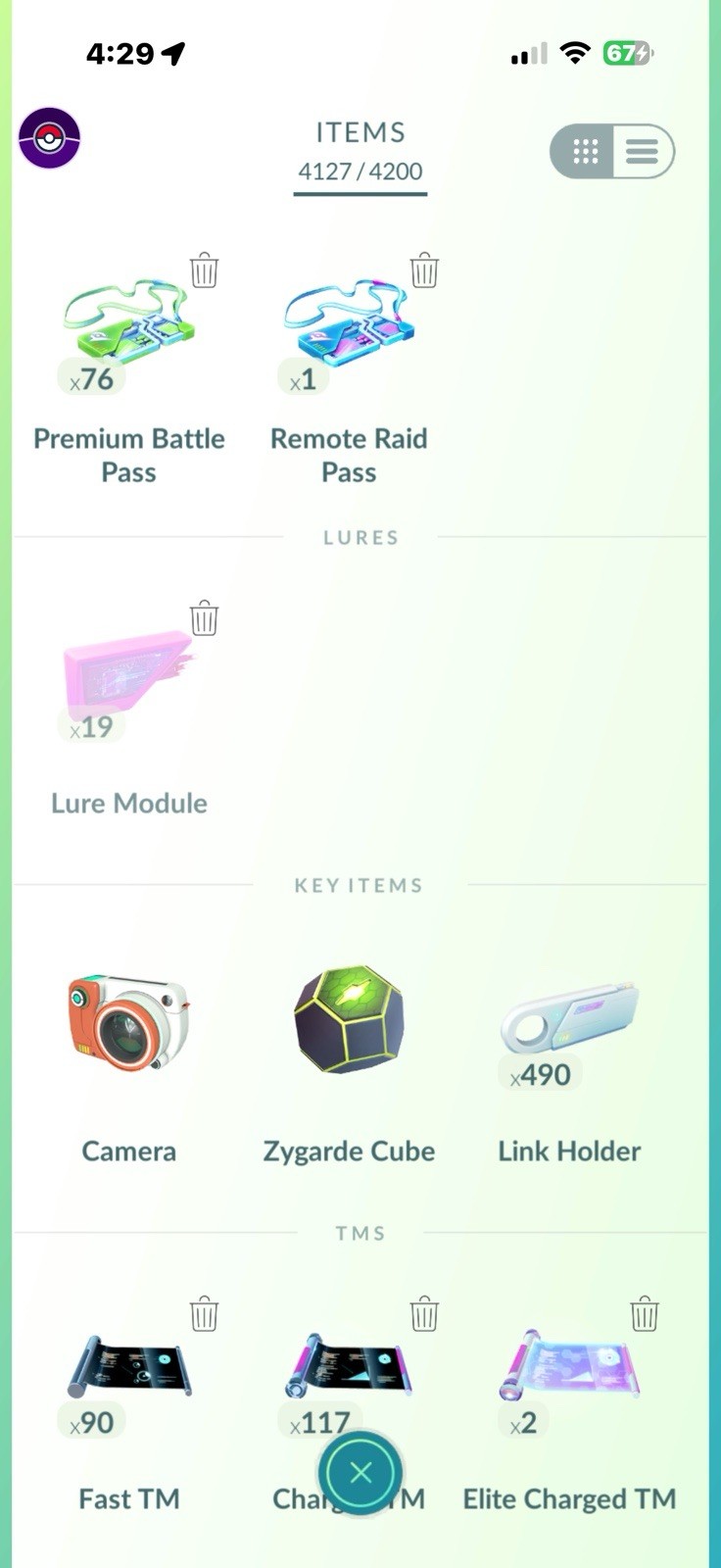 Pokémon GO Level 73 Game Account Legendary Shiny Pokémon Collection