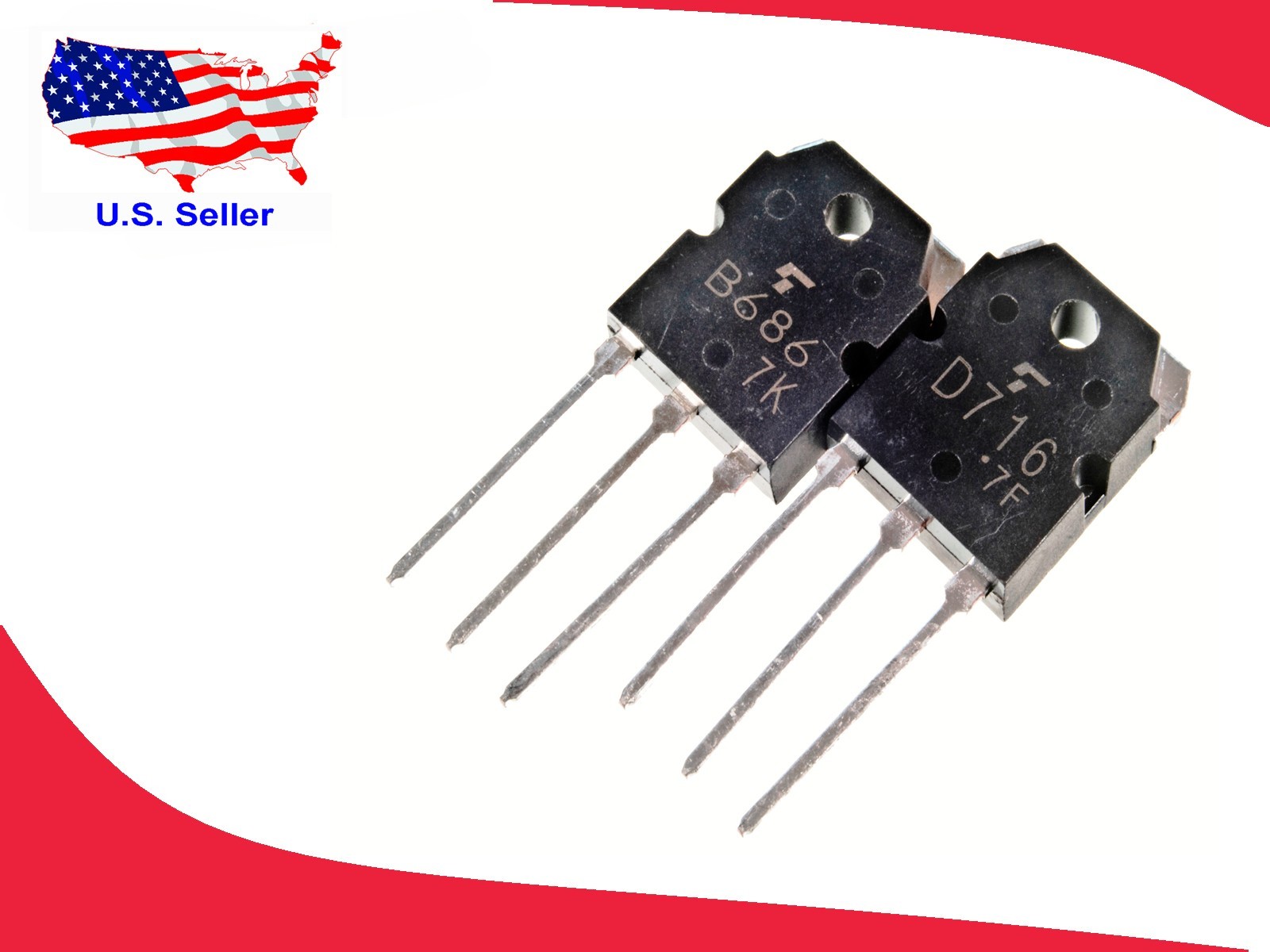 2SB686 + 2SD716 (1 pair) Audio Amplifier - Fast shipping w/Tracking