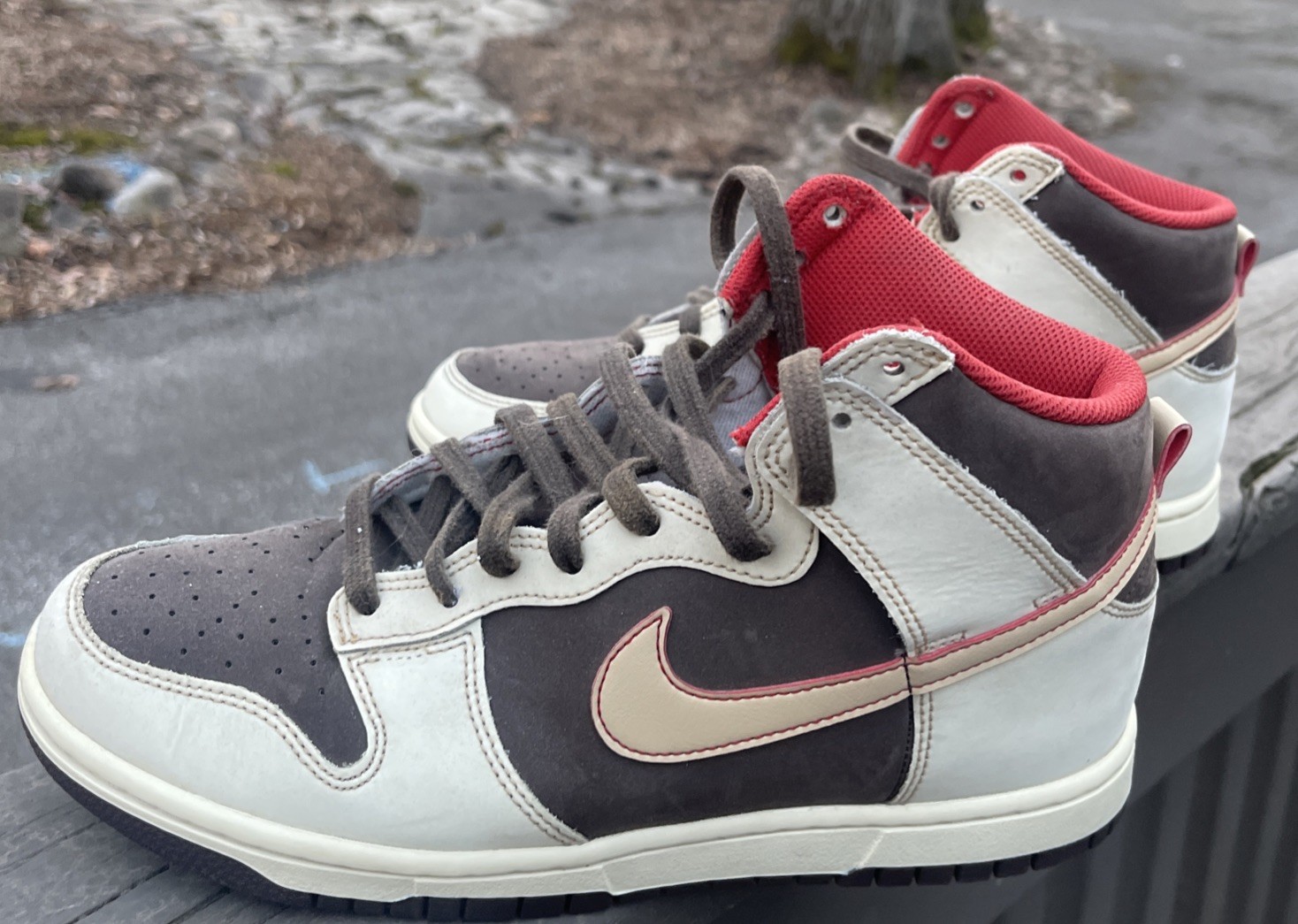 Nike Dunk SE High Baroque Brown Men’s Size 8.5 missing Insoles
