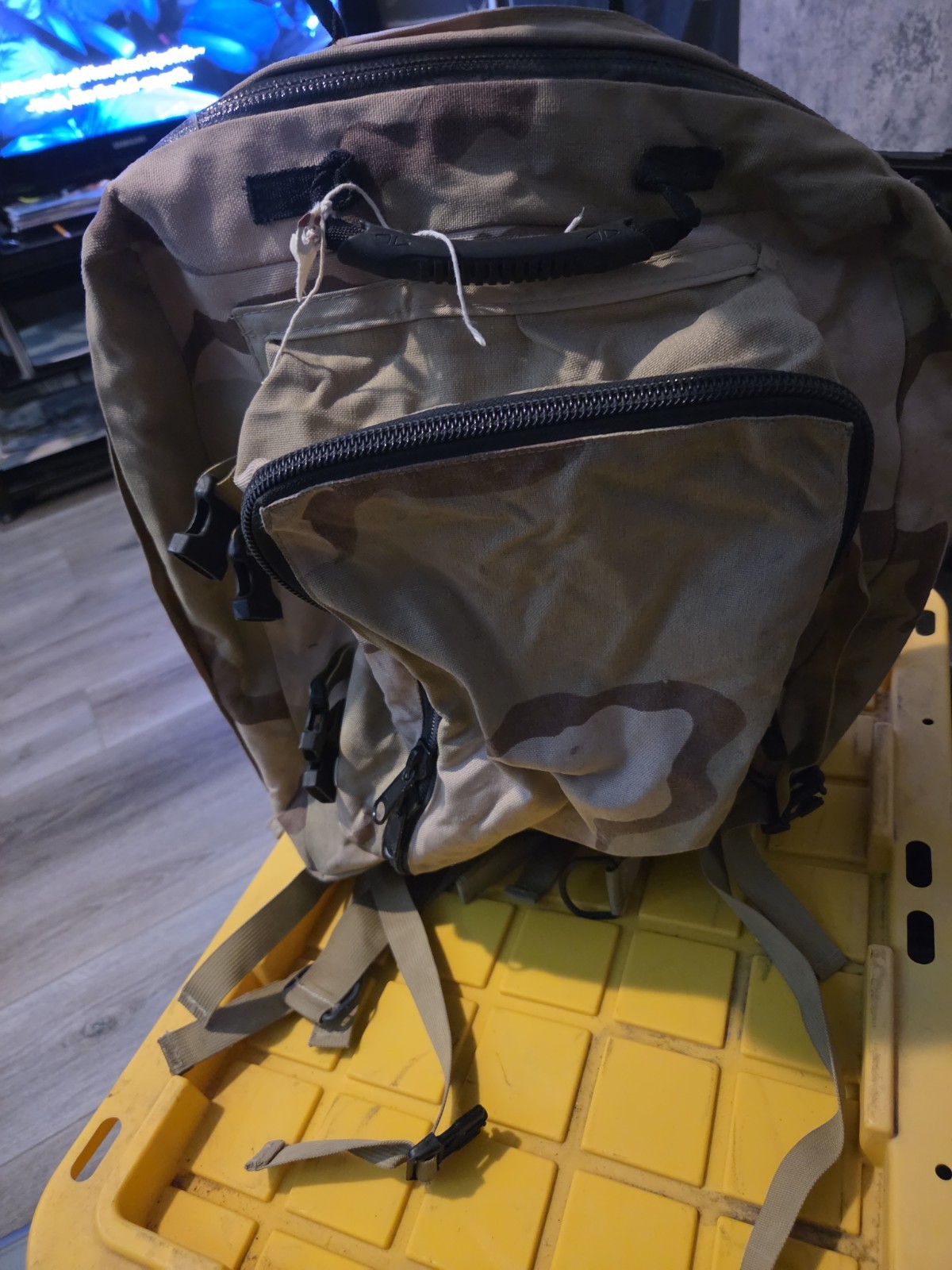 DCU Desert camouflage waterproof backpack USED