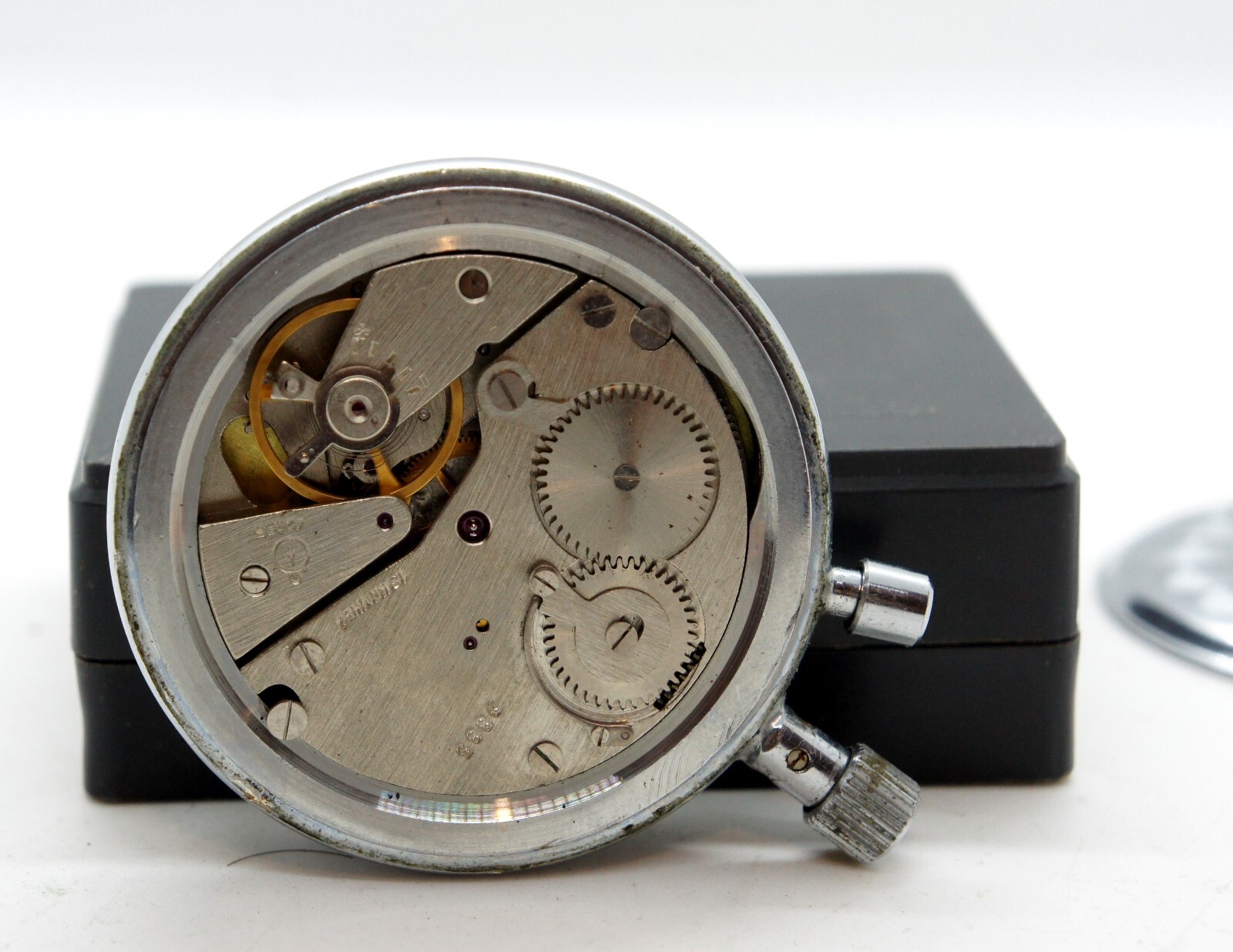 EXC! Soviet Russian USSR Stopwatch Agat Agate mechanical TWO-Button Cased