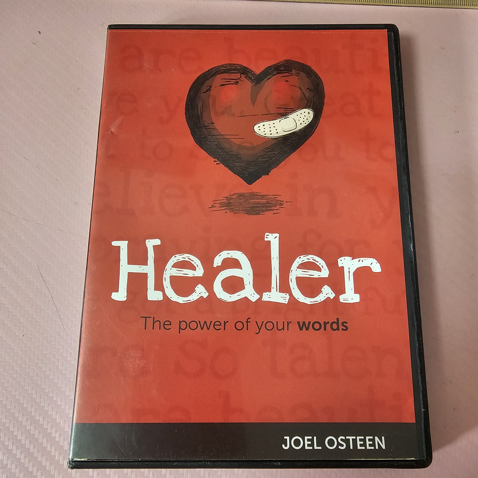 New Healer The Power Of Your Words Joel Osteen CD & DVD Set  USED case has wear