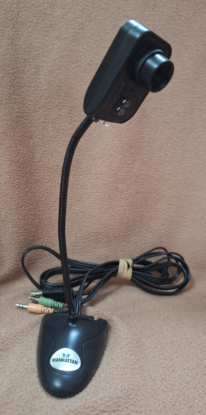 Manhattan MINI CUTE CAM 350K Pixel USB Flexible Camera, Headset,Software,Manual