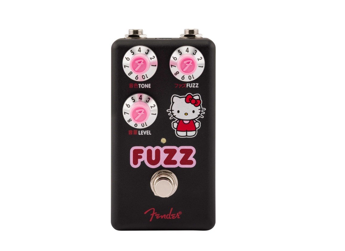Fender Hello Kitty Fuzz Guitar Effect Pedal Fender x Hello Kitty Black