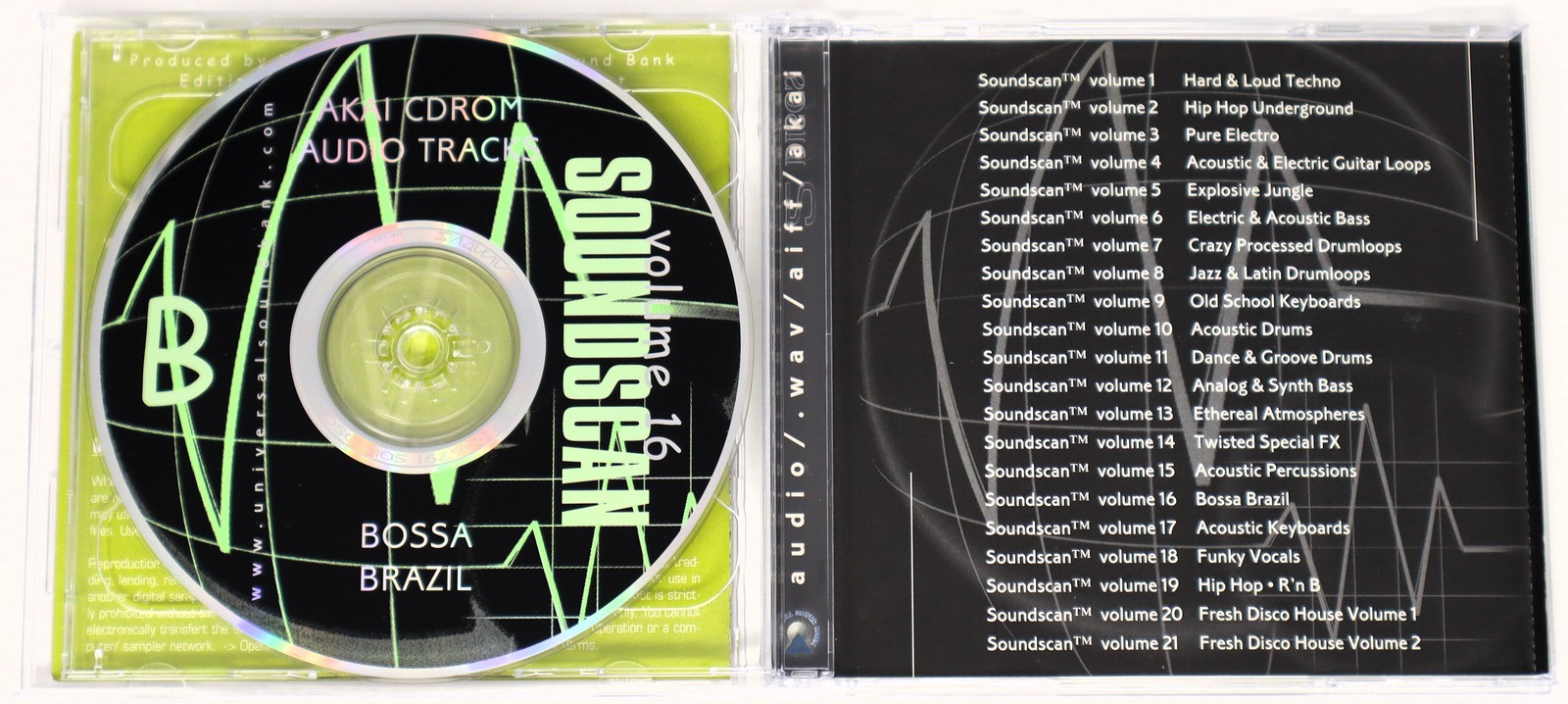 USB Soundscan 16 Bossa Brazil Akai Sample/Sound Library/Sampling CD