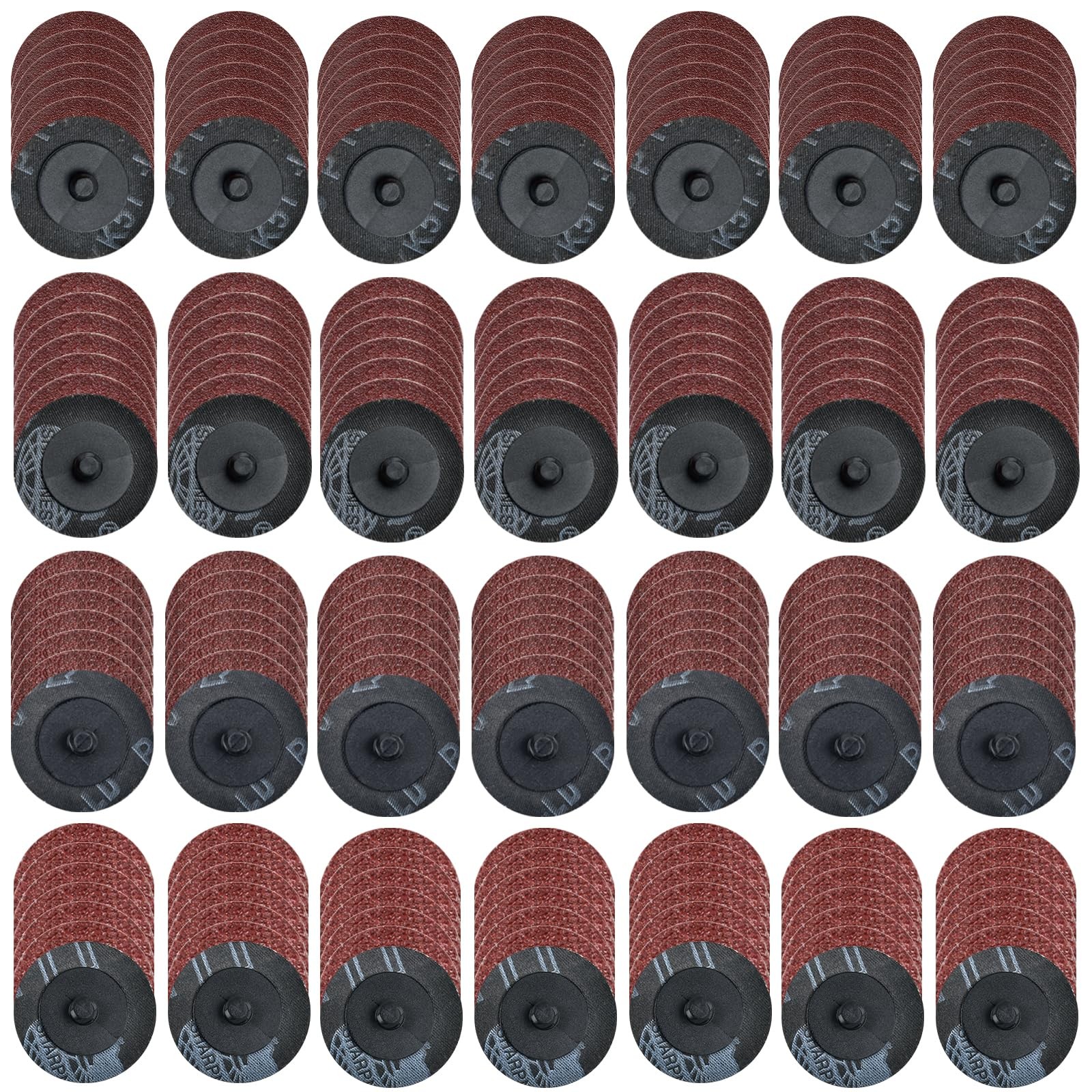 200 Pcs 2 inch Sanding Discs Set, Disc Aluminum Oxide Coated Roll Lock Disc 3...