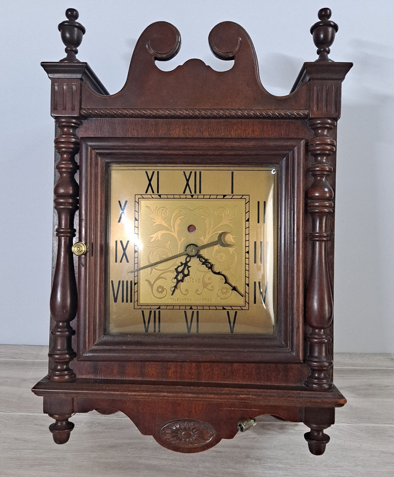 1950s NuTone Doorbell Chime Wall Clock Lexington CH-4600 Missing Parts