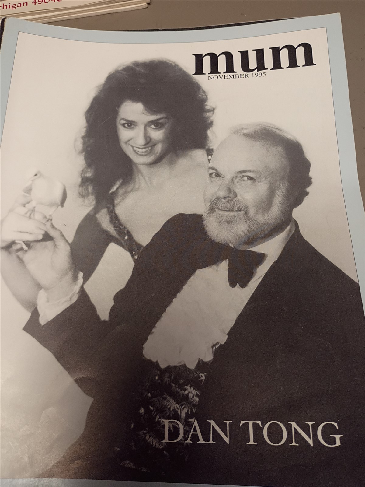 Dan Tong MUM Society of American Magicians Magazine Issue November 1995 #3