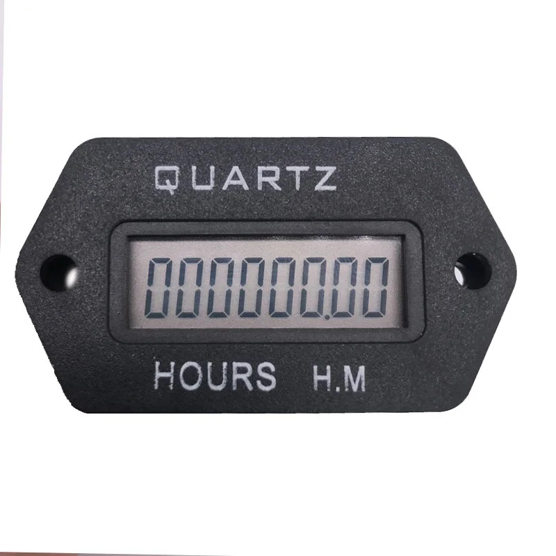 Digital Hour Meter,LCD Accumulate Timer,6-36V /AC Hour Meter Resettable Count