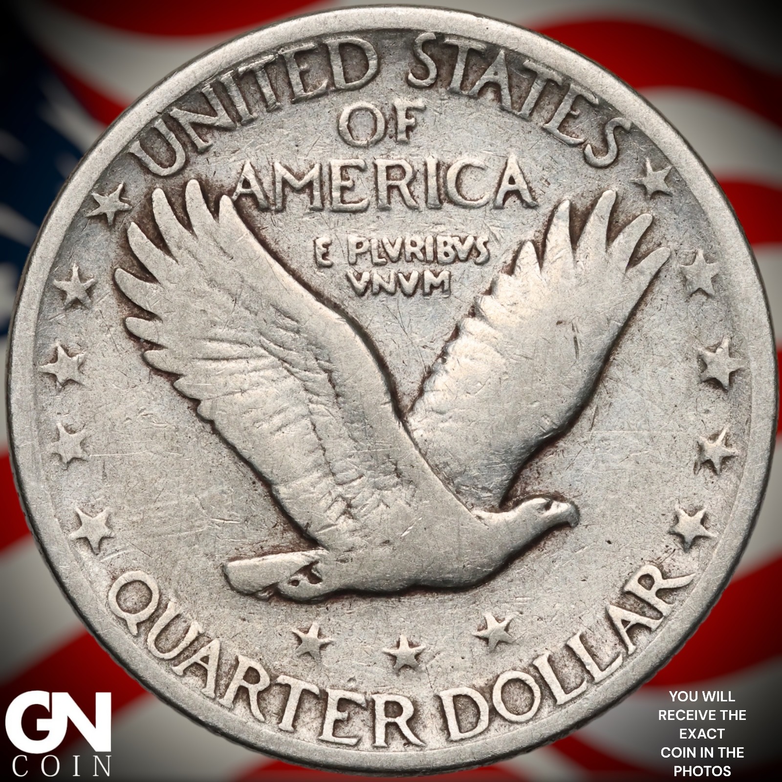 1927 S Standing Liberty Quarter A9745