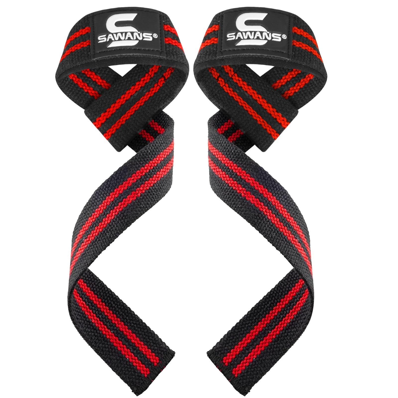 SAWANS Lifting Straps Weight Lifting Wrist Support Fitness Padded Gym Heavy D...