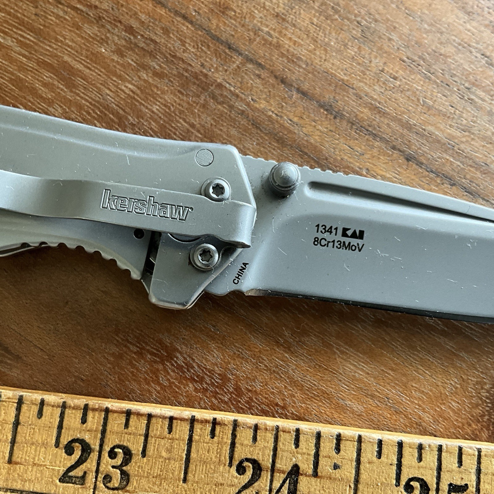 Kershaw Catalytic Framelock Folding Pocket Knife 1341 Plain Blade EDC