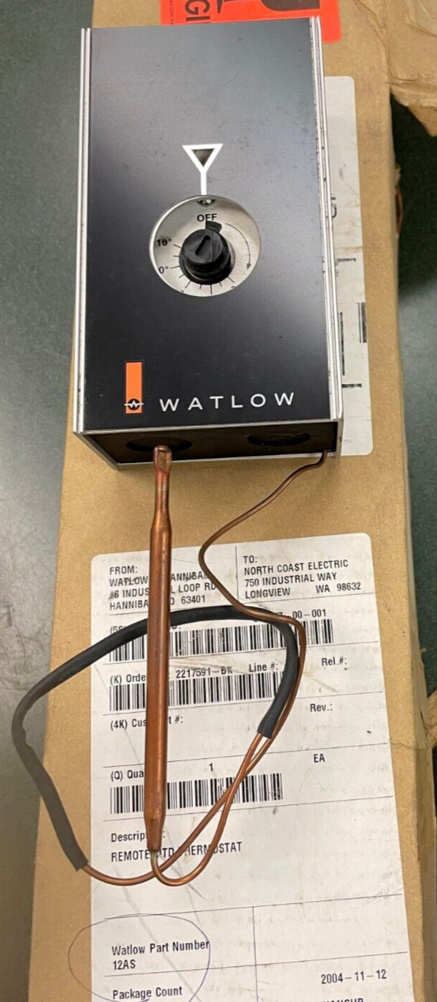 Watlow 12AS Remote MTD Thermostat (NOS)