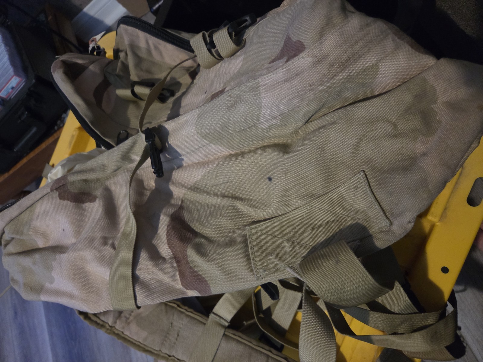 DCU Desert camouflage waterproof backpack USED