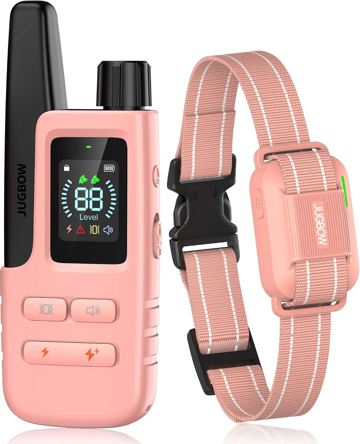 Dog Shock Collar with Remote, 4200FT Range, Fits 5-120 lbs Dogs | Pink Training