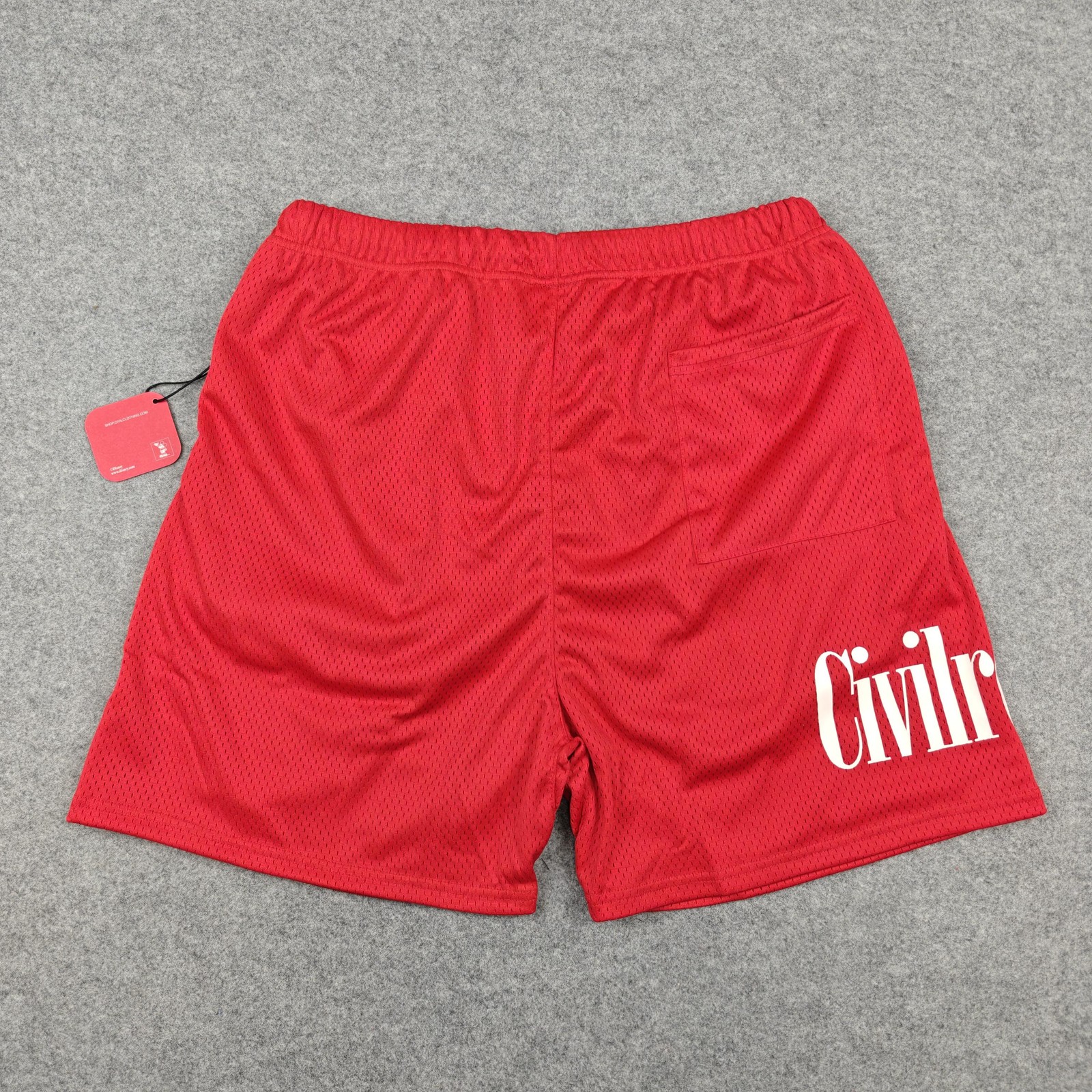 Civil Regime Shorts Mens Large Red Mesh Disney Mickey & Friends RFC Graphic New