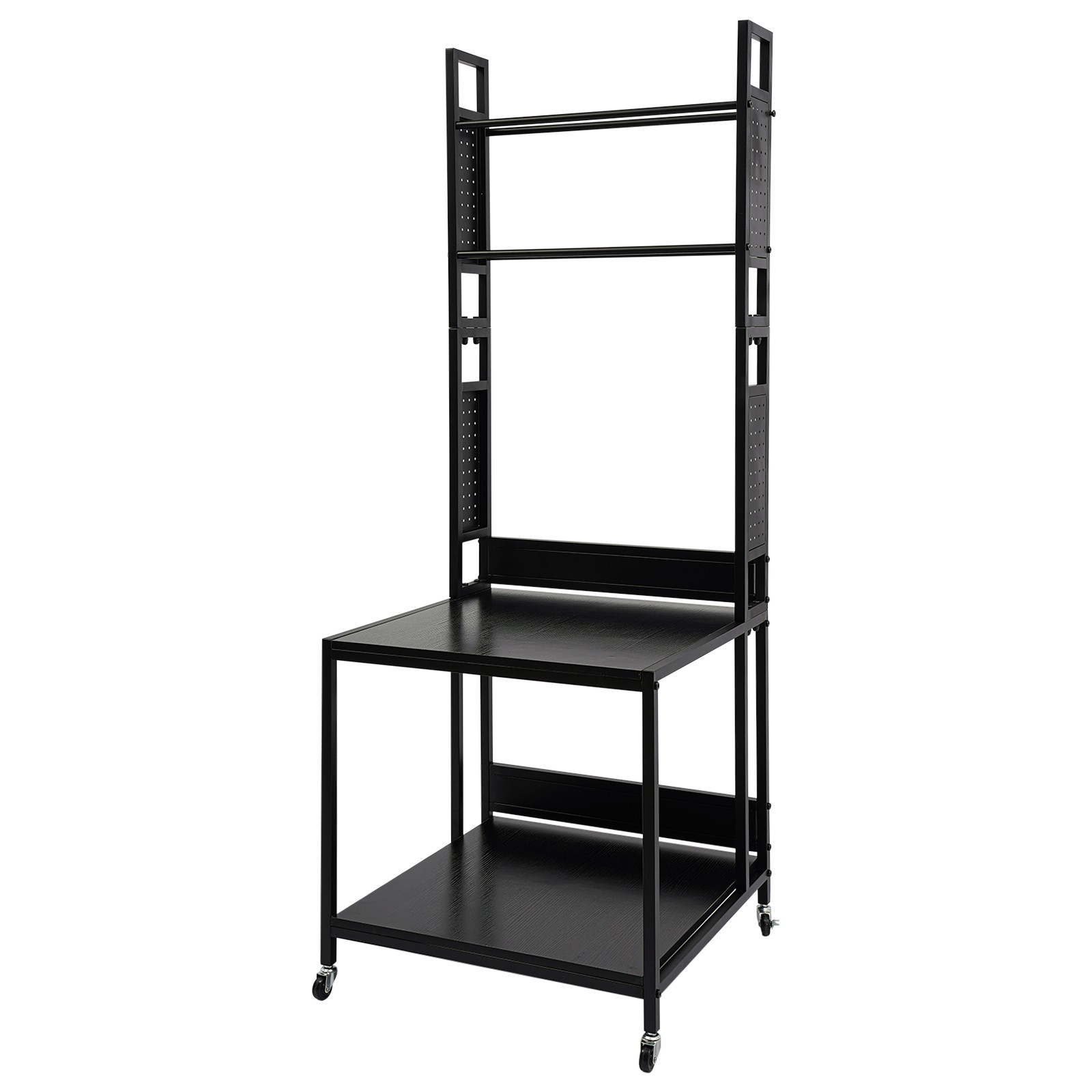 3D Printer Stand with Double Layer Filament Storage Rack Heavy Duty Mobile Table