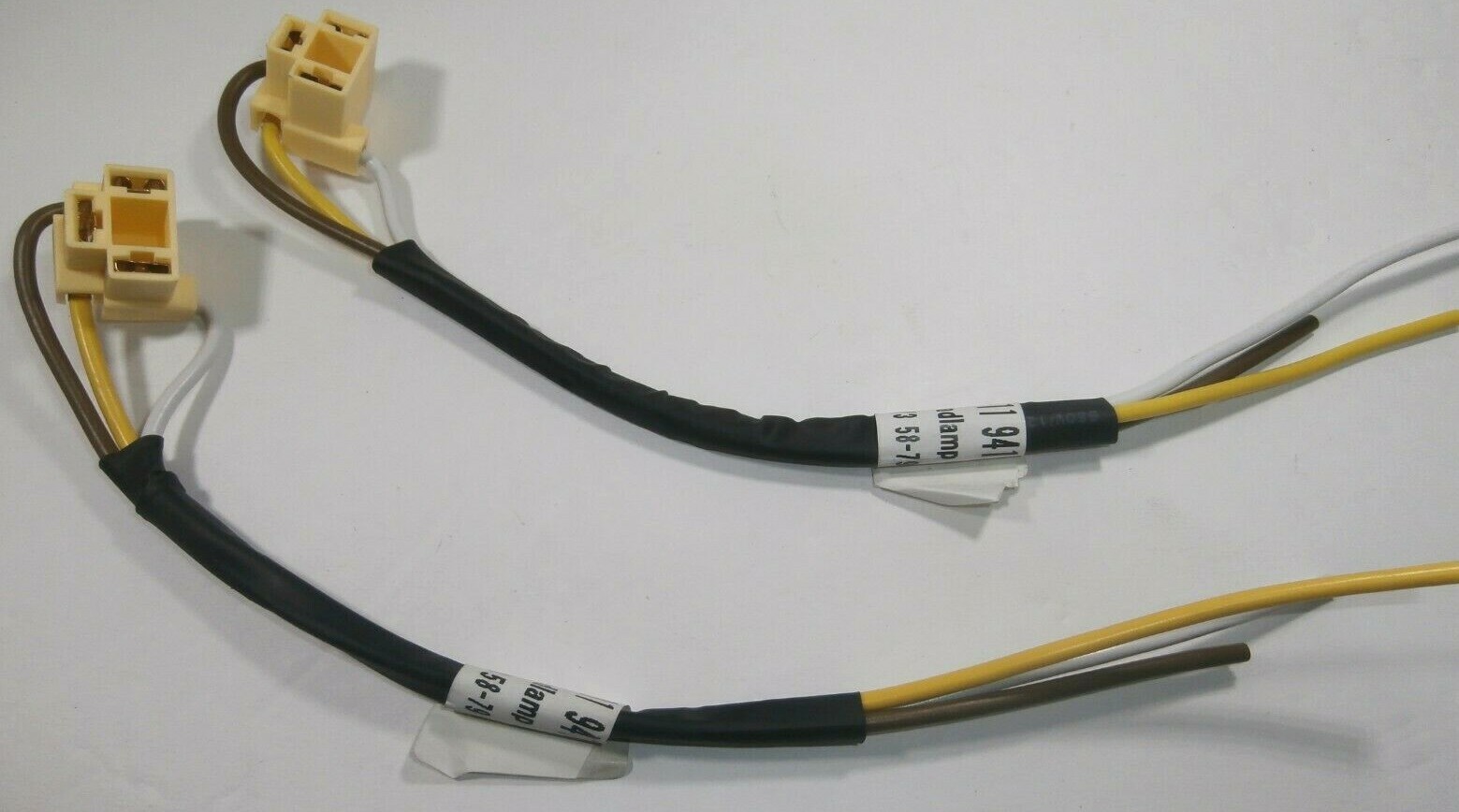 HEADLIGHT PIGTAIL CONNECTORS WIRING HARNESS PAIR VOLKSWAGEN SUPER BEETLE 1971-79